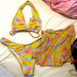 3 piece bikini set